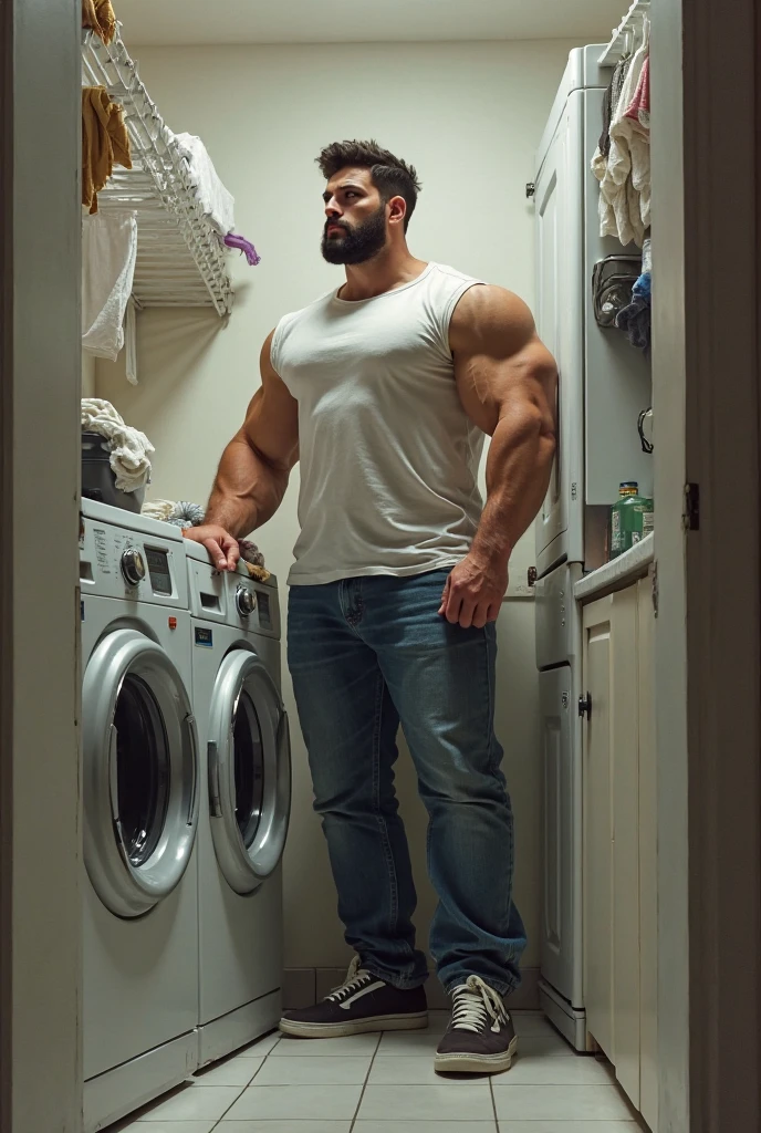 Masterpiece, denoise, void noise, one man, best quality, 8k resolution, male focus, focus only, amazing composition, volumetric lighting, super quality, elegant, Very detailed, bedroom, front view, facing viewer , -----------, 35 years old, mature face, muscular, thin body, Caucasian, (((white skin, pale skin))), handsome, (detailed light-blue eyes), light blonde hair, big ears, (((hairy pectorals, thick plenty chest and body hair))), ((Medium long beard)), (((((Jim Sturgess and Russell Tovey mixed face))))), (((big nipples, perky nipples))), ------------, (wearing shorts), (((mesh tank top lifted up))), ((pulling top up, showing abs)), ((hug gesture)), ((nipple play))