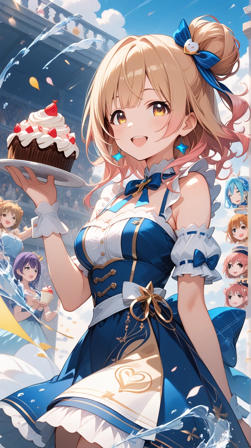 Embrace the gift　girl　1 person　birthday