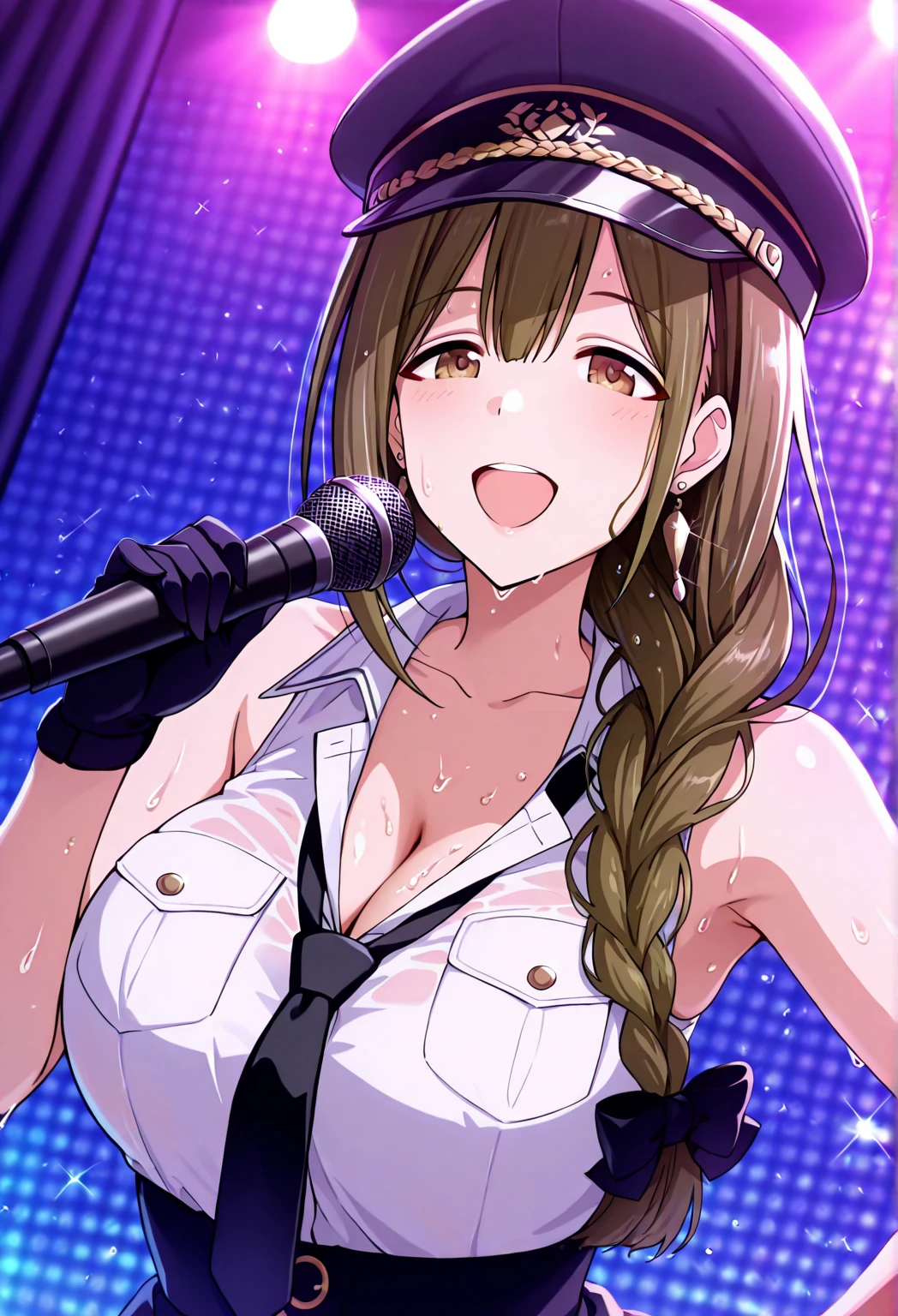 ((( Japanese hot springs、Open-air bath,)))、((( ????? girl in only a towel、????? Towel、White towel、Thin towel)))、((((((Large ??????、reporter、Television shooting、Holding a microphone、Sitting in the hot spring、Have a sign))))))、(((( blush, huge breasts, breasts out, areolae, nipples))))、(((looking at the camera、 Photographed from the front、Upper Body))),(((( have a microphone)))),strapless,(((( Being filmed by a middle-aged man on a TV camera))))