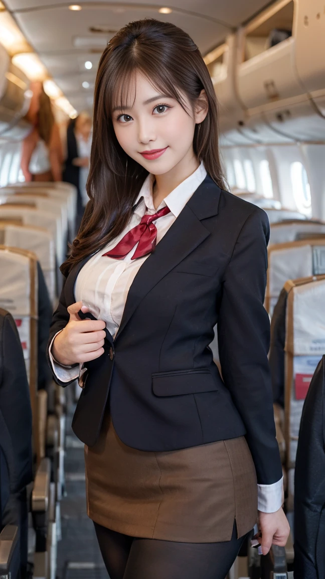 1girl,ultra high res,(best quality, masterpiece:1.2),ultra-detailed,(real person,fashion photography portrait,photograph), (pleasure face:1.3,enchanting smile), looking at viewer,long hair,red lip,(flight attendant uniform),airport, lounge,
<lora:Pure_ Innocent_ girl2-000009:0.5>