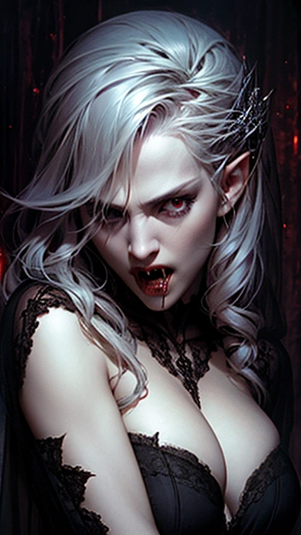 Full body beauty,Full body display,darkling demon, blood, gore, putrid skin, zombie, medieval
