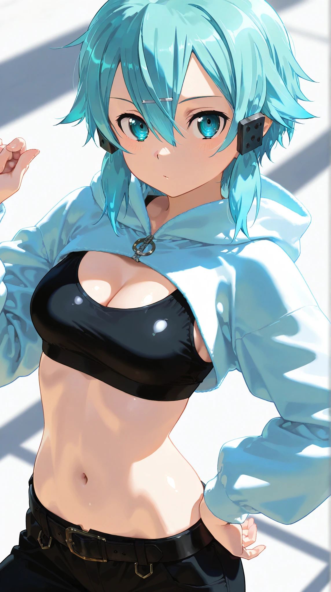blue hair