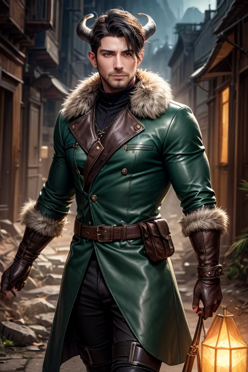 Samwise Gamgee, a hobbit, In the Matrix, with matrix clothes, leather, futuristic, Cyberpunk background