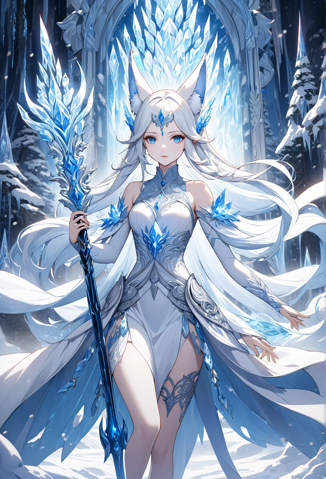 Light side of the force, white shades, illustration, fantasy art style