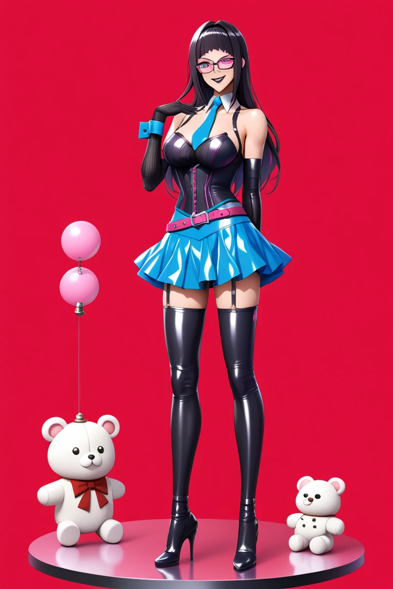 (masterpiece, best quality), beautiful woman, 23 years, soft light, black jumpsuit, silver sequin, glitter, cleveage, long hair, long twintails, hairbows, black hair, alluring, big georgeous eyes, soft smile, perfect slim fit body, realistic background, empty apartment, standing, realistic background, bright colors, (risograph), full body shot, fullbody, medium breasts, solo, cleveage, sexy