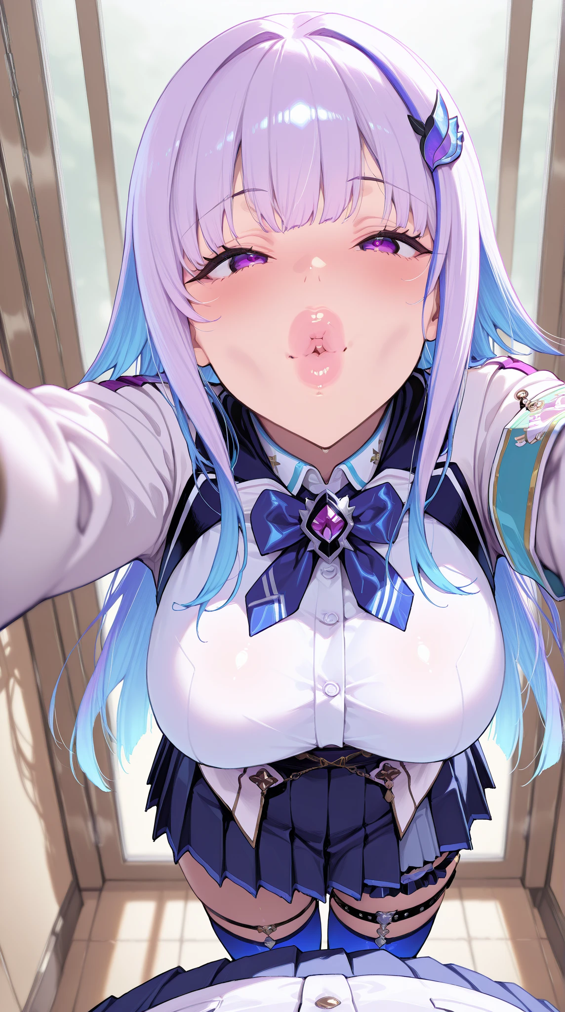 (best quality, ultra detailed:1.2),kafuu chino,large Breasts,Exposing shoulders,wear glasses,BREAK (face close up:1.2),((1man and 1woman,fellatio,penis,))