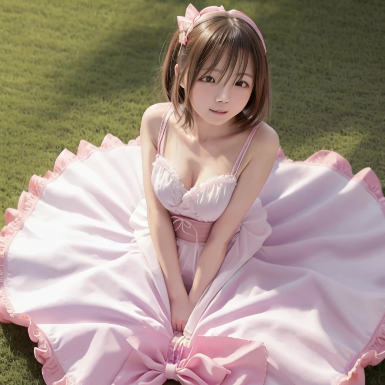 (((Pink hydrangea flowers:1.2,Blue hydrangea flower:1.3)))、Tree-lined street、A girl walking in the light rain、Bob Hair、Brown Hair、Medium breast、Rainy day in Kamakura、Climb the stone steps、mini skirt、masterpiece、highest quality、Highest quality、8k、Anatomically correct body、Accurate Face、Accurate Fingers、Accurate limbs、Detailed Background、Portrait、Back view、Seen from behind、