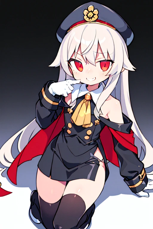 (grim aloe), demon horns, demon wings, demon tail, black dress, dynamic pose, standing, evil smile, blush, stylish pose, (masterpiece), (best quality), (ultra-detailed), (illustration), (an extremely delicate and beautiful), game cg, beautiful eyes, heart-shaped eyes, dynamic angle, intense angle, black panty,