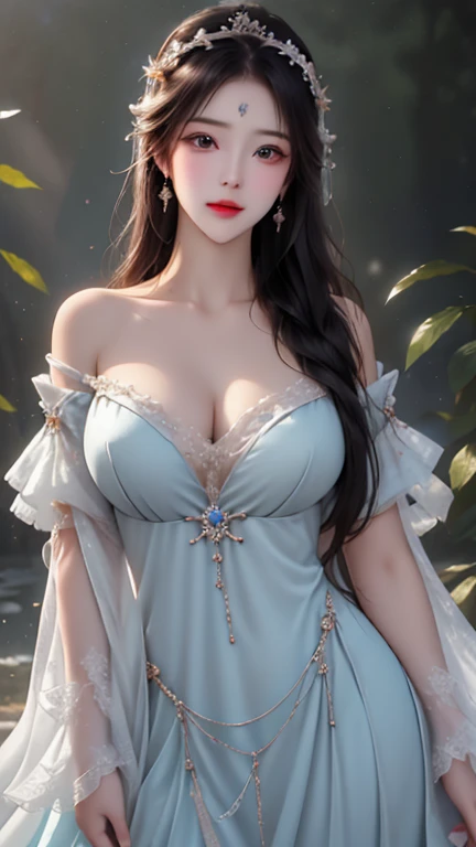 realistic, 1 women, best quality, 12k, HD, long hair, big round breasts, cleavage, ponytail, necklace, jewelry, shorts, short jacket, slim hips, hair tie, yellow eyes, black hair, super detailed, Eye details, hair details, person details, mouth details, face details, breast details, clothes details, hair details, pants details, hand details, whole body