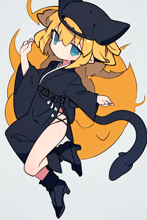Furry, Furry dragon (anthro), cute fur, eyes black, god of eyes, gray witch hat with black bow, fur all over belly and thigh, artwork, detailded, Perfect artwork, (VOLUMOUS WHITE fur ON THE NECK), White dragon's tail, Kemono, wearing glasses without rounded lenses, cute thighs, shiny thigh, gray striped silk socks, and black, black and gray striped silk gloves, detailed crotch, no clothing, dragon horns, Cute pose, standing up with legs together, standing backwards