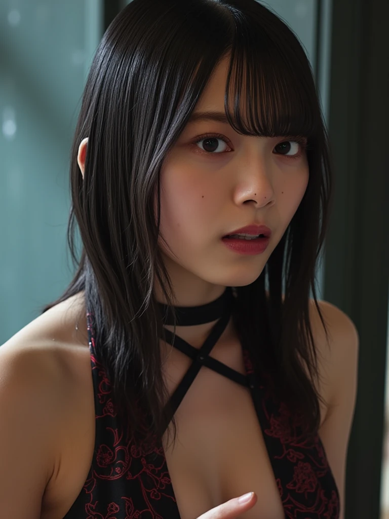 (masterpiece, Highest quality, Highest quality, beautifully、beautiful:1.2), (one person's),Absurd, High resolution, Very detailed, Ultra-precise depiction, Super high-definition description, alone, Floating Hair, (skinny, Glowing Skin), pantyhose,Show Viewer, whole body, cyber punkロボット, Complex robot, Masami Nagasawa smiles in a cheongsam.,(Model shooting style), Lonely, Shiny Hair、 Extremely rich facial detail, Beautiful Eyes, bright, Lonely Eyes, Stunning beauty, (Rembrandt Lighting), ARRI Lenses, Surreal, (Skin with attention to detail:1.2),8k,ARRI ALEXA 35,(Highest quality,8k,uhd,Best image quality,masterpiece),one person's美しい女性,(alone:1.1)、Perfect beautiful composition、(Breasts so big that they almost burst:1.1)、(Exactly:1.1)、(Accentuate your body lines:1.1)、(Very short hair:1.1)、Slender body、(Boldly exposing her beautiful thighs:1.2)、(Photo on the buttocks:1.2)、(Blurred Background:1.1),Near-blur,Lens flare,Sparkle Effect,Perfect body, Sexy expression, Very detailedアート写真, Bold Pose,lustrous,Seductive aura,Vivid Rouge,Open underwire cups,cyber punk,Torn clothes