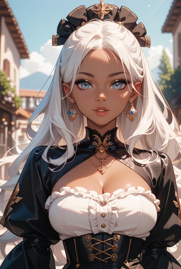 girl from ancient India,1girl,
(large breasts:1.4),((((long twin braids,tight braids,long braid,braided hair,long hime cut,dark hair,black hair,colored inner hair)))),(((purple_eyes:1.3))),intricate eyes,beautiful detailed eyes,symmetrical eyes,((((lustrous skin:1.5,tanned skin,bright skin: 1.5,skin tanned,shiny skin,very shiny skin,shiny body,Reflective skin)))),(spider lower abdomen,narrow waist,wide hip,athletic body,inflated legs,thick thighs,delicate detailed fingers,(detailed face)),beautiful detailed lips,
cute,slutty,sensual,seductive look,seductive,((erotic)),opulent,sumptuous,((nsfw)),
(((eyeshadow,egyptian makeup,eyelid makeup))),zettai ryouiki,revealing clothing,show skin,((((underboob)))),(((Long white socks, socks with furry edge))),((thong with furry edge)),((((egyptian hoodie,white hoodie,old style hoodie)))),((((slave collar,Long chain leash connected to her collar,shackles)))),crop top bikini,choker,straps,(((Sexy white fur coat, white fur coat outfit, wearing a white fur coat:1.3,white winter coat))),(white gloves,semi-naked,with little white clothing,(((furry edge clothing)))),(cleavage:1.3),((strapless, off shoulder)),(((wet clothes,intricate outfit,embroidered outfit,ornate outfit,embroidered clothes,ornate clothes))),
(flirtatious pose:1.3), looking at viewer,embarrassed,centered,scale to fit dimensions,Rule of thirds,
((snowy egyptian palace)),winter,scenery:1.25,((intricate scenery)),((snow forest background)),snow everywhere,(,snowy egyptian palace background,snowy pyramids in the background),extremely scenery,(puddles everywhere),clouds,Egypt style,Egypt castle,(sunset, golden hour),
(Glossy Egyptian ornaments),highres,sharp focus,(ultra detailed,extremely detailed),(photorealistic artwork:1.37),(extremely detailed CG unity 8k wallpaper),(((vibrant colors,vibrant theme))),(intricate),(masterpiece),(best quality),artistic photography,(photography taken by sldr),(intricate background),perfect rendered face,perfect face details,realisti