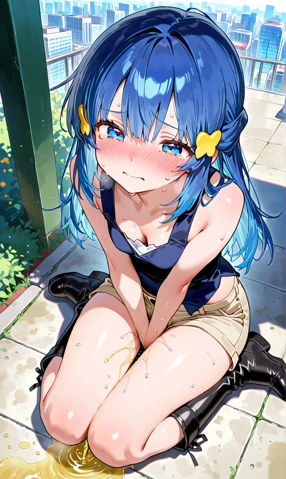 ((masterpiece)), (((Nude))), small breasts, nipple, vagina, 10 years old,  Lolita, , Primary school students, blush, shy, (((embarassing))), squat, (((puffy nipple))), masterpiece, best quality, ultra detailed, on stage, concert, studying, live concert, fandom, crowd