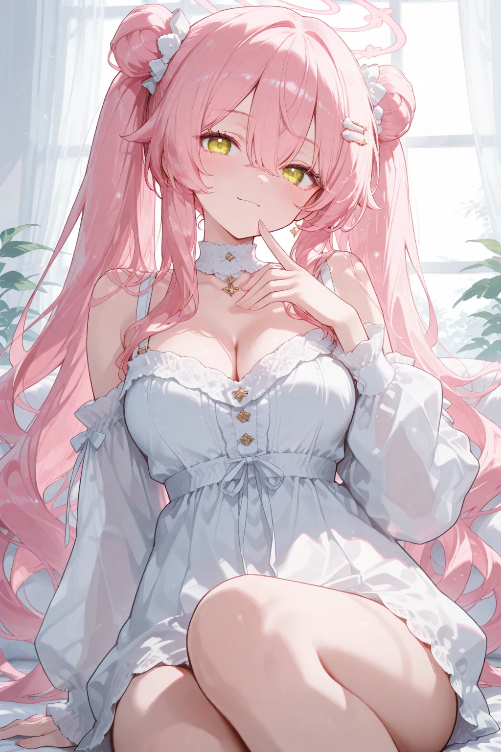 ((masterpiece,hight resolution,8K picture quality,top-quality)),1girl in,((extra detailed face)),femele,Delicate eyes,((Green eyes),((hairstyle on:Long Wave,strong wavy hair,hard wavy hair,poneyTail,A pink-haired)),Dramatic makeup,Close your eyes,Red cheeks,sauna,Lūlü,room full of steam,Haze,ミストsauna,Wrap a towel around your body,barechested,Natural complexion,large full breasts,sit down and look up,an ecstatic look on one's face,((full bodyesbian:1.5))
