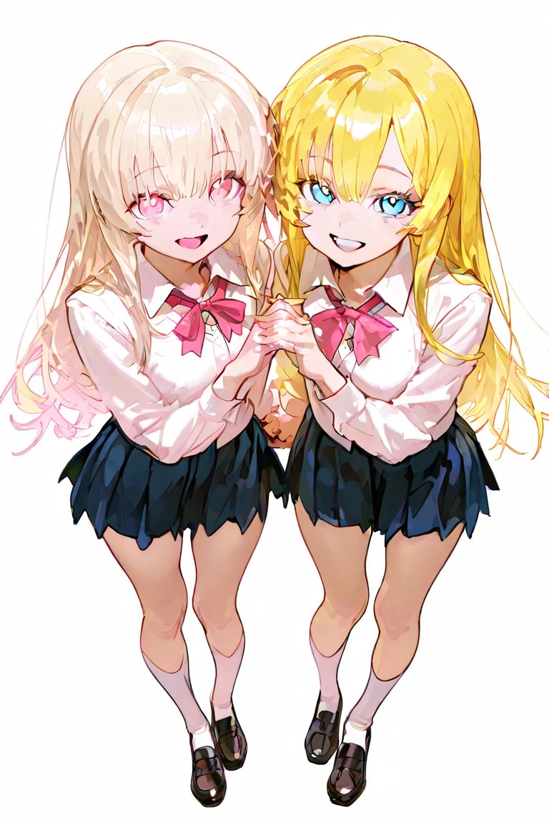masterpiece, Highest quality, so beautiful, absurdes,High resolution,One girl, (((One littleboy))),Cuddling in bed, like,sexly,Look at each one, blush,Age difFerence,bow tie,bionde,chest,pleated skirt,Tucked in shirt,Tent shirt,just good,NSFW,((Boys smaller than girls,Boy is smaller than women)),((sex,physique difFerence,Sex Education,NSFW)),Fe