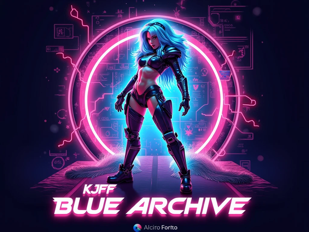 Generate a hyperrealistic image capturing the essence of a futuristic pin-up girl, seamlessly blending classic 1950s charm with cutting-edge technology. Envision her in a sleek, metallic environment adorned with holographic elements.. Ultra realistic, vibrant colors, 16k