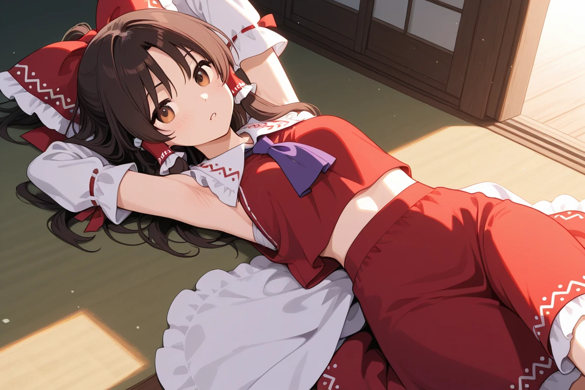 8k, masterpiece, best quality, 1 girl, college age, medium breasts , bangs, soft wavy hair , looking down, look back, red cheek, blush