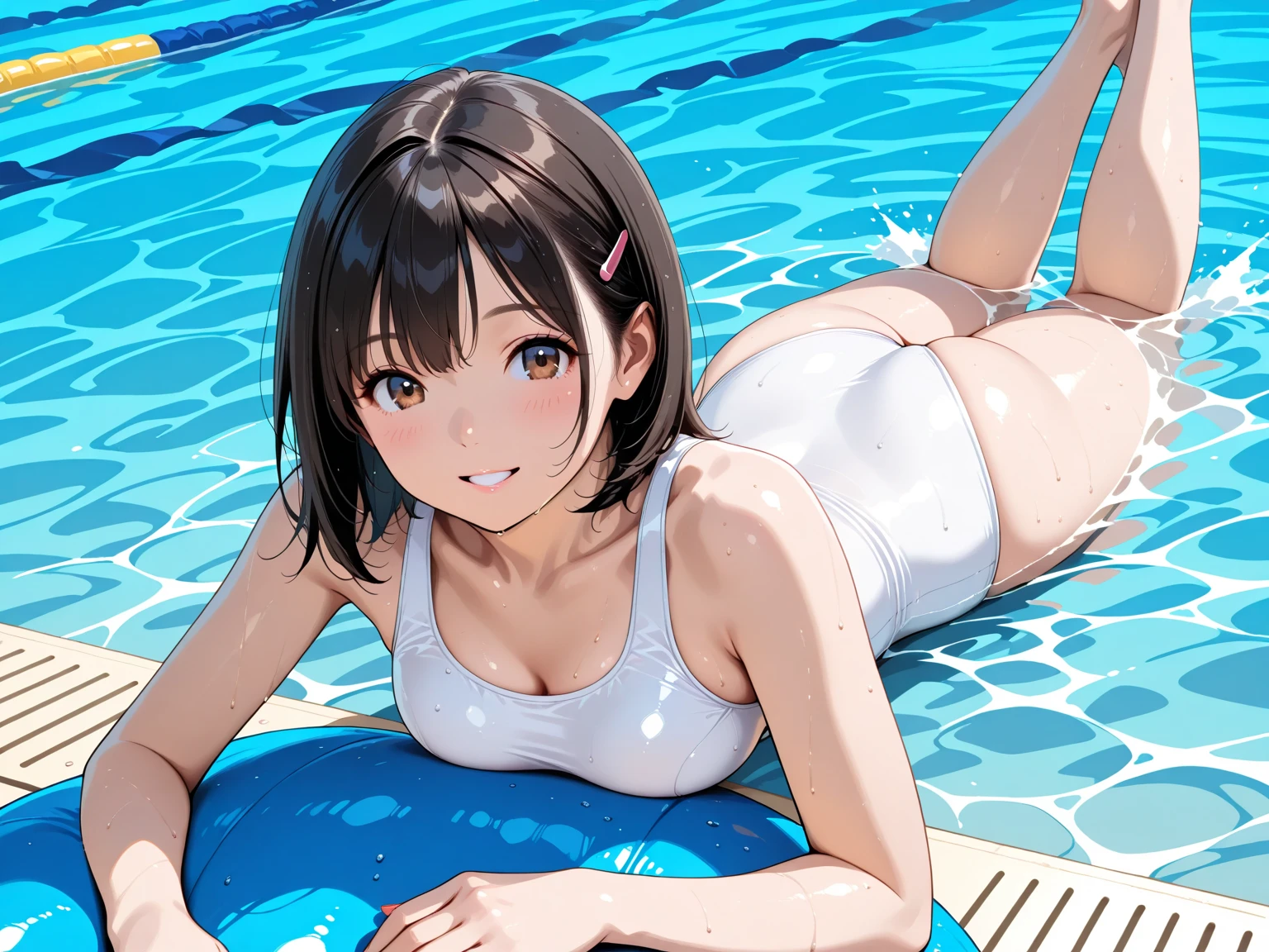 (((High resolution:1.5))), (((Very detailedな:1.5))), (((Three Girls:1.3))),((7Head to Body:1.3))、 (((beach,Outdoor、Midday light background)))、(((Happy expression))), (((smile:1.5)))、(((Beautiful and detailed eyes:1.3))), (((Very detailed))), (((Details face:1.5))), break , ,sunny, ,(((nurse、White Bikini、underboob:1.3)))、(((TバッグWhite Bikini:1.5))),((Very delicate body))、((Very flat chest))、((Small waist))、((thigh gap:1.2))、Friendly atmosphere、