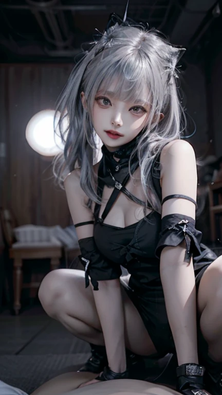 (a)woman hogtied in sheer dress, (gr3ysh33r:1.1),(hogtied&gagged:1.1),ultra-detailed,photorealistic,professional,sharp focus,vivid colors,portrait,dark & moody lighting