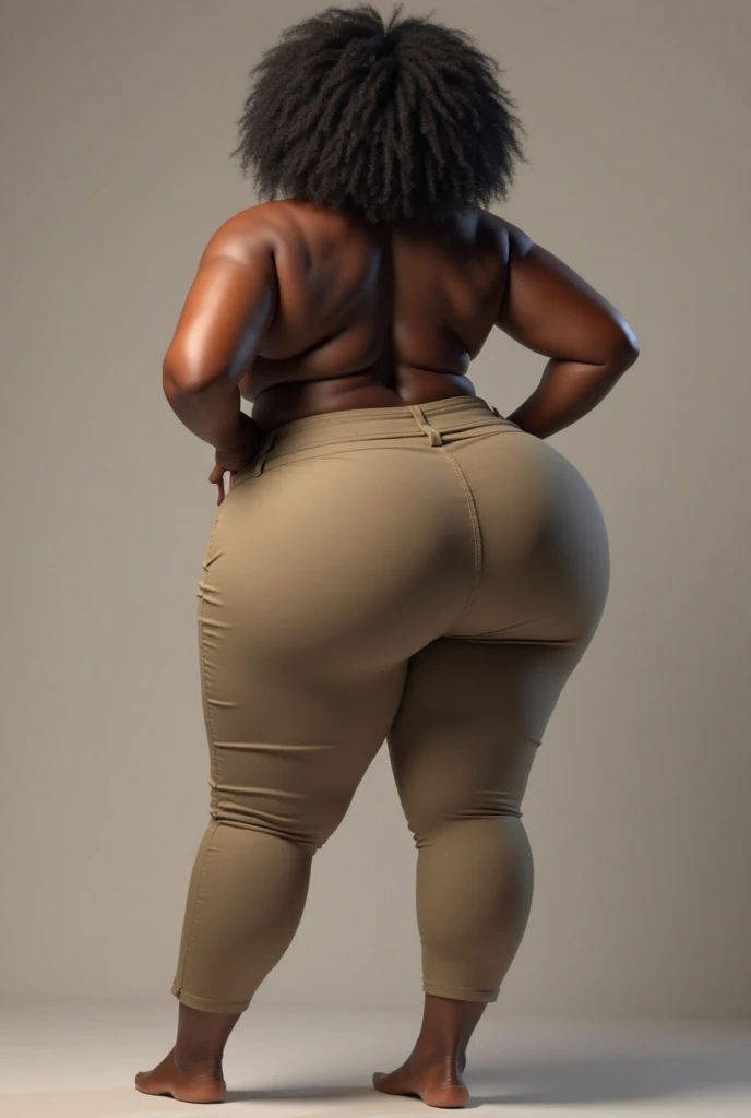 African, black skin, pitch black skin, tall, long legs, very wide hips, thick thighs, slim waist, curvy, fit, round butt, firm butt, big butt