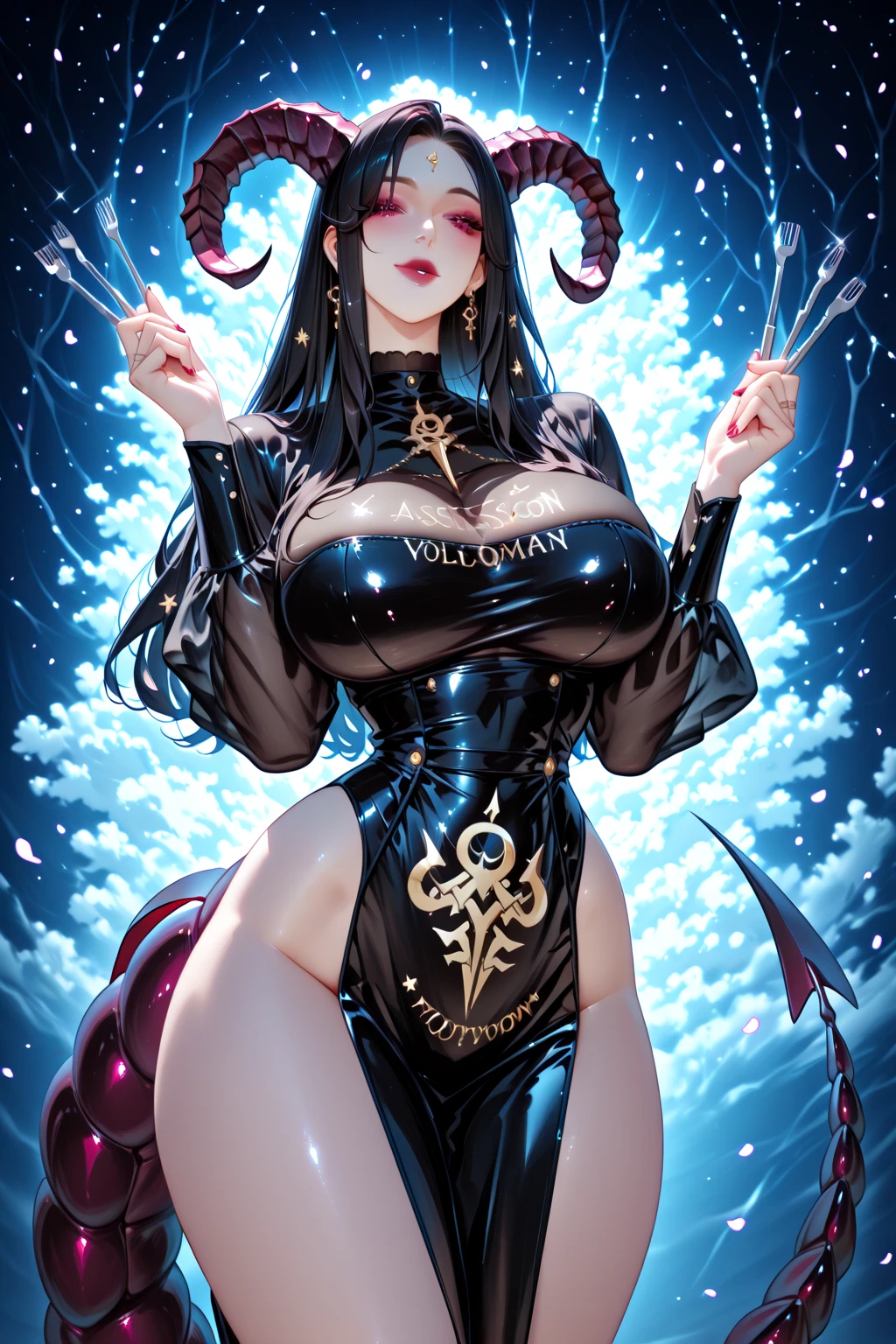 A woman,Girl illustration art,Sexy and charming,Big black eyes,Pale skin,Very long curly hair,front Photo,Image photo,comic cover,Illustration Art,Colorful girl comics,Ultra-clear picture quality。