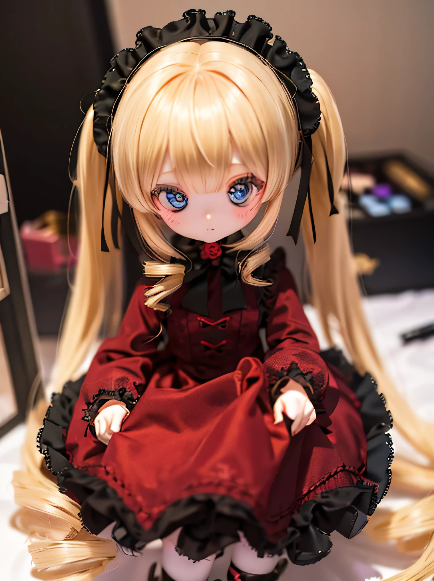 rozen maiden True Red Doll 無表情
Putting on doll make-up