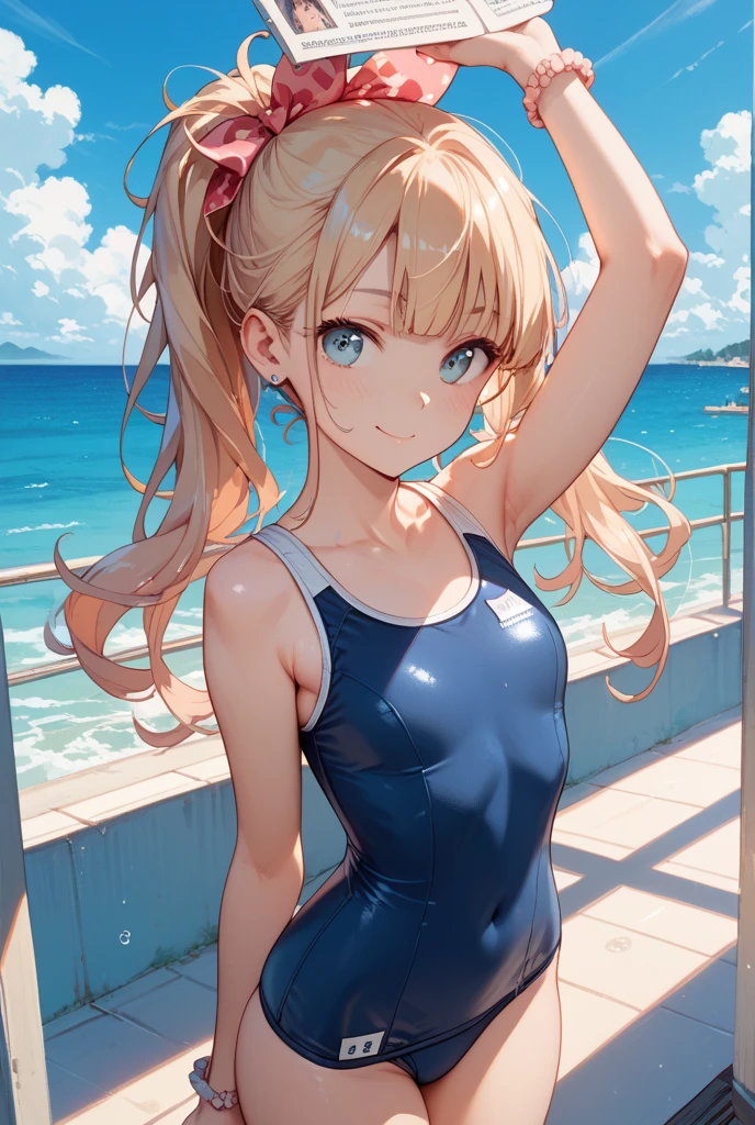 score_9, score_8_superior, score_7_superior,sauce_anime, High-resolution images,masterpiece,Highest quality,,Cute Face,Beautiful Skin,Shiny Hair,Highly detailed eyes,Simple Background, navy school swimsuit、Idol、18-year-old、kawaii,cute,