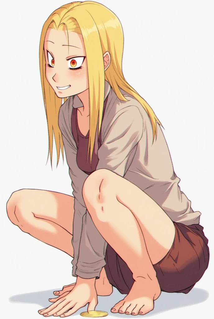 score_9, score_8_up, score_7_up, source_anime,
kaolla su, blonde hair, green eyes, dark skin, dark-skinned female, blush stickers, ponytail,completely nude,pussy,niplles,full body,