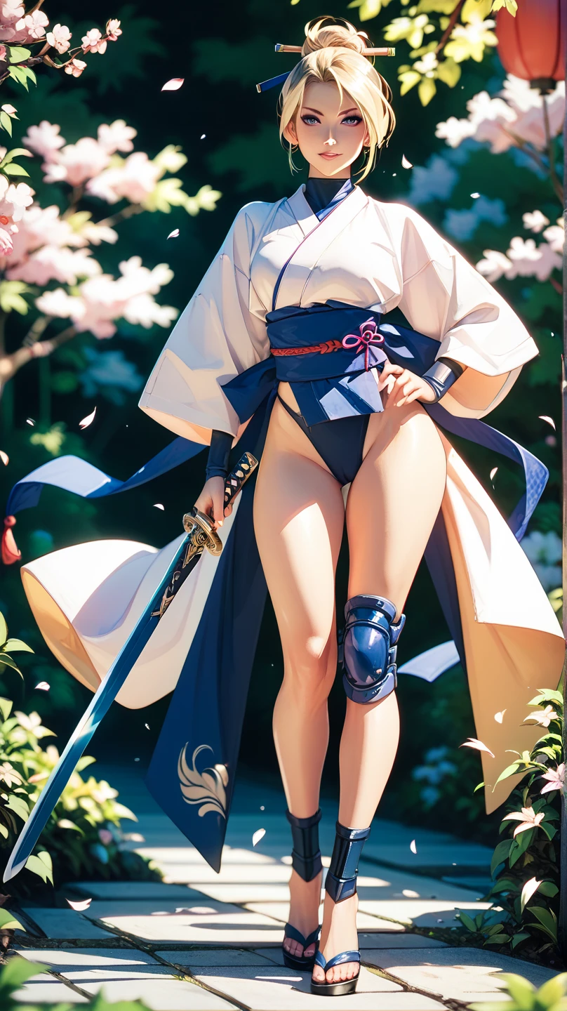 {{{masterpiece}}}, {{{best quality}}}, {{ultra-detailed}}, {illustration}, {{an extremely delicate and beautiful}},(Edo townscape),1girl, cute girl, solo, japanese clothes, short hair, weapon, sword, brown eyes, looking at viewer, kimono,(Clothes come off:1.5), brown hair, lips, hand on hip, sheath, smile,( katana:1.2), black hair, full body, closed mouth, sheathed, hand up,(upskart:1.5),(white panties:1.2)