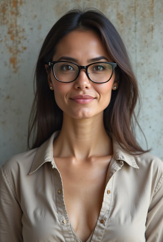 girl with glasses