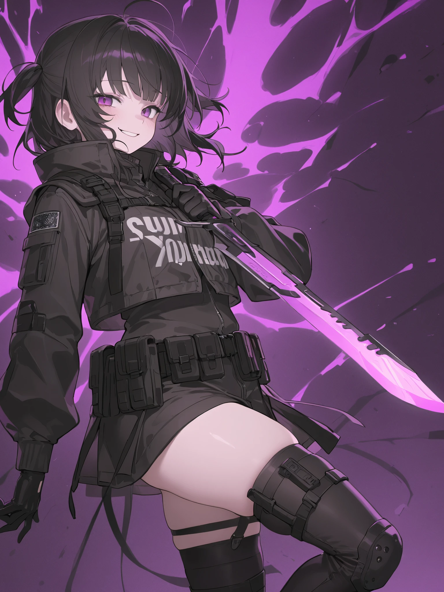 dark vibe、survival knife、bad smile、Menhera、、、Armament