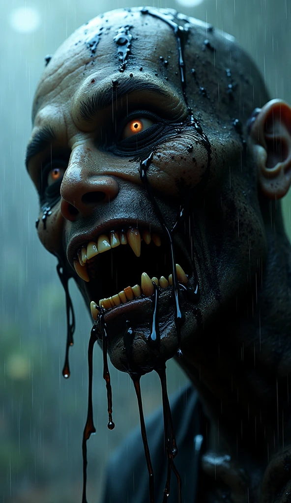 (8K, RAW photos, best quality, masterpiece: 1.4), (((Goblins))),Ultra-high resolution, Extremely detailed, light, Upper body close-up, 阴森的Goblins, White eyes, (Eyes of fear, Eyes are bright:1.2), horrifying,dark, High-quality shadows, Natural Lighting, (White highlights:1.2), night, cloudy day, (at home:1.2), (Floating:1.2)