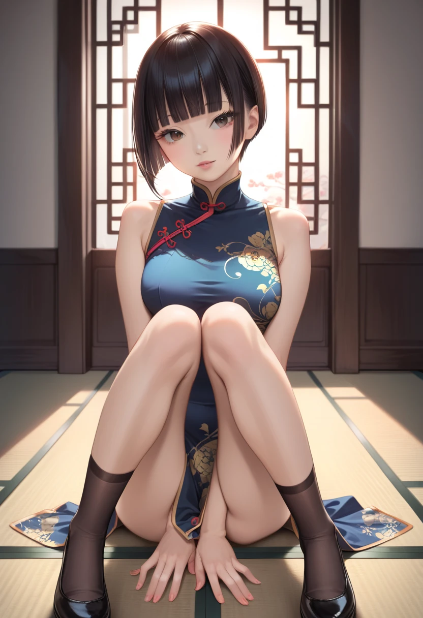 An Idol k-pop girl, cute face, braid hair, intricate face details, detailed face, golden ratio face, ((big breasts:1, slim waist, big butt, big hip, big thighs)), ((intricate hands, intricate feets)), full body, 64K, UHD, HDR, global illumination, (high quality, high detailed, hyper detailed, extremely detailed), photo realistic, ultra realistic, art photo, (clarify the details, detailed parts body), intricate artwork masterpiece, trending on artstation, (lewd face), sitting on chair, ancient Chinese dress, bipedal form
