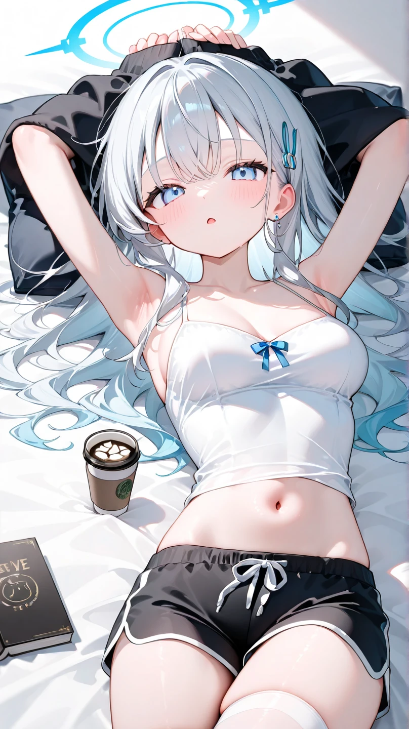 (best quality, masterpiece), 1 girl, centaur, It takes, White skin, Korean woman, black pink,Smiling, exposing the abdomen, belly button t-shirt , 아름다운 소녀 perfect white tiger photo, perfect white tiger photo