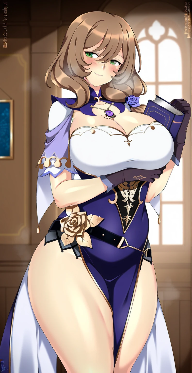(masterpiece:1.2, best quality), realistic, (real picture, intricate details, depth of field),lisadef, (1girl, solo), mature female, mom, milf, 40 year old woman, ((bimbo))), (asymmetric hair), ((brown hair)), hair flower, ((green eyes)), ((red lips)), (thick lips), (puffy lips), (smiling), parted lips, waist, hourglass figure, tall, wide hips, ((huge thighs)), huge ass, smile, parted lips, (huge natural breasts), bare shoulders, (cleavage), (slim waist), tall, oily breasts, witch hat, micro bikini, (lace), thighhighs, capelet, gloves, (big earrings), necklace, indoors, library, bookshelves, curtains, big window, night, moon, sexy pose, hip focus, oily breasts, realistic lighting, head tilt, front view, walking,