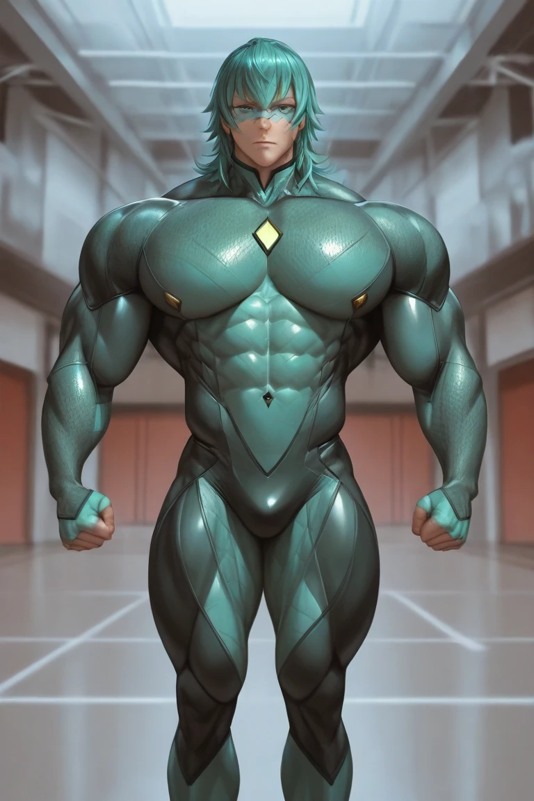 naked , big cock , huge penis ,alone, full body,smiling , muscular, huge muscle, big muscles, pectoral muscle , 1 chico , , YOUNG , anime , Yu-Gi-Oh! , jaden yuki , pokkuti