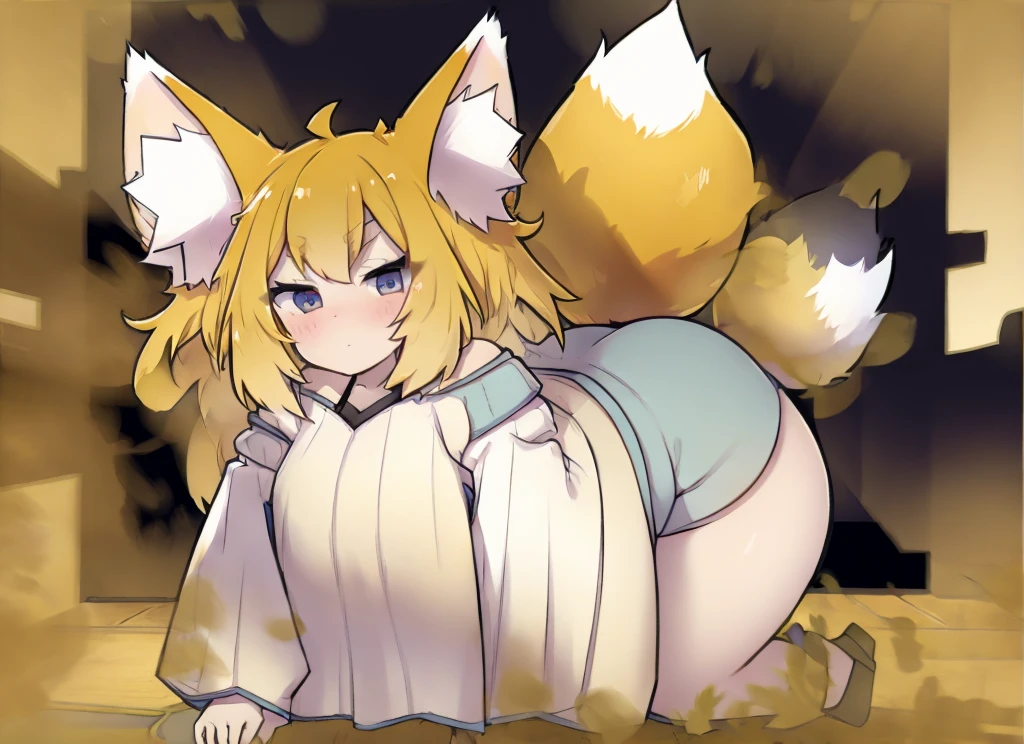 score_9,score_8_up,score_7_up,rating_explicit,source_anime, anime
1girl,suzuran,closed mouth,,green eyes,animal ear fluff,blonde hair,multiple tails,fox tail,straddling,(school outfit:1.2),sky, ,school roof,,  boy is wearing ,,chain-link fence , 1boy, pov, she lifted skirt, , blush, sun, evening, sunset,hearts, sit on penis,flaccid penis out of pussy, mosaic censorship, sperm, blush, nose blush, ,after sex,a lot of sperm,big penis, cum on sperm, testicles,big penis