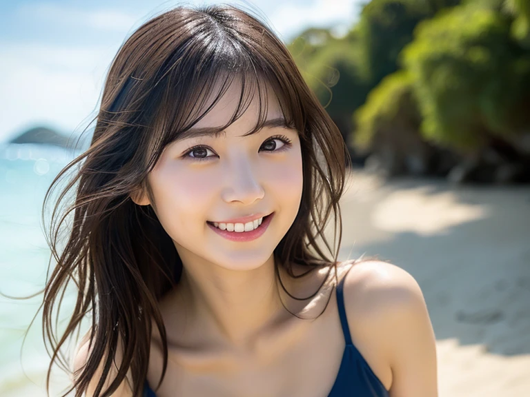 (masutepiece:1.3), (8K, Photorealistic, Raw photo, Best Quality: 1.4), Japanese, (1girl in), Beautiful face, (Realistic face), (Black hair), Beautiful hairstyle, Realistic eyes, Beautiful detailed eyes, (Realistic skin), Beautiful skin, Attractive, 超A high resolution, A hyper-realistic, Highly detailed, Golden ratio,School uniform. (3 Gills:1.5),  (Sony Alpha 1, 50.1 megapixel full-frame CMOS sensor, 8K video recording function), (telephoto lens), (Realistic),(8K, 超A high resolution, Best Quality, masutepiece:1.2),Ultra-detailed,beautifull detailed face, FULL ANATOMY,(Beautiful detailed eyes:1.3),Smile,extremely delicate and beautiful,
Extremely detailed,
nffsw,
Unity,
8K Wallpaper,
amazing,
finely detail,
Ultra-detailed,
High resolution,
Extremely detailed,
extremely detailed eye and face,Wet, ((Luxury Hotels:1.1)),((Colorful micro bikini:1.1)), [Ponytail],(huge-breasted, cleavage:1.3),