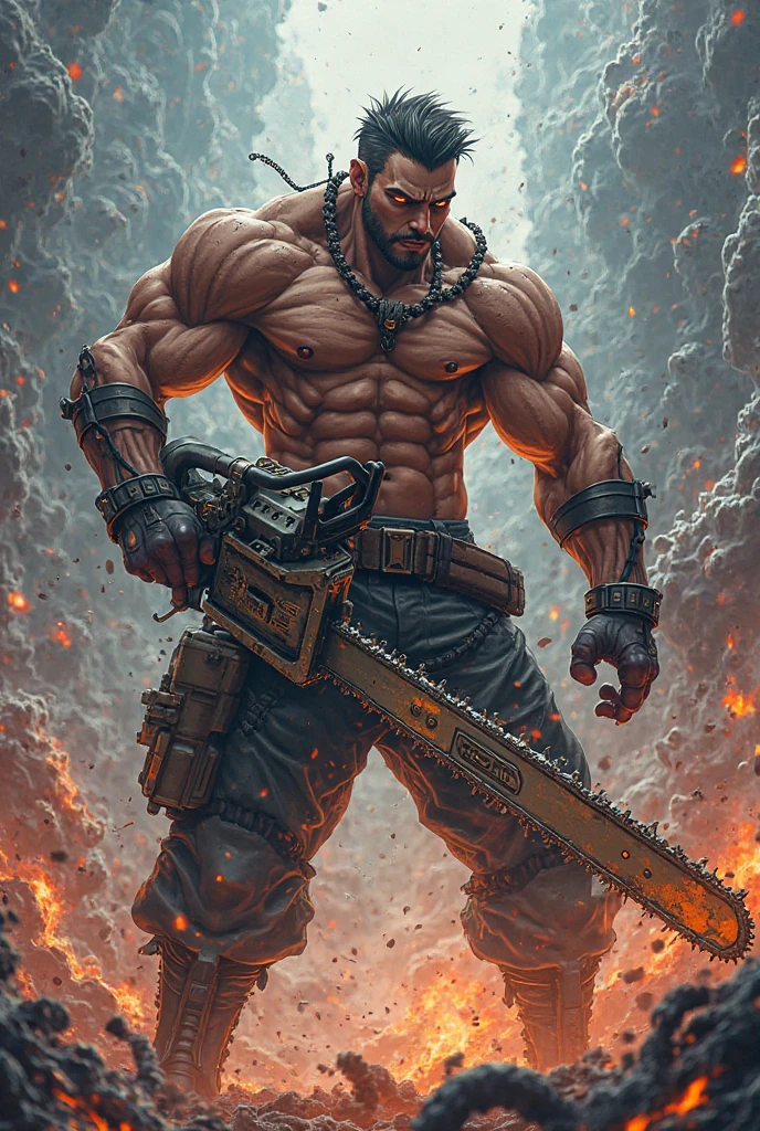 (best quality, masterpiece), ghoul, shirtless, pants, dark tan skin, blade arms, red eyes, vicious, ragged, dyslexic, zombie, desert background