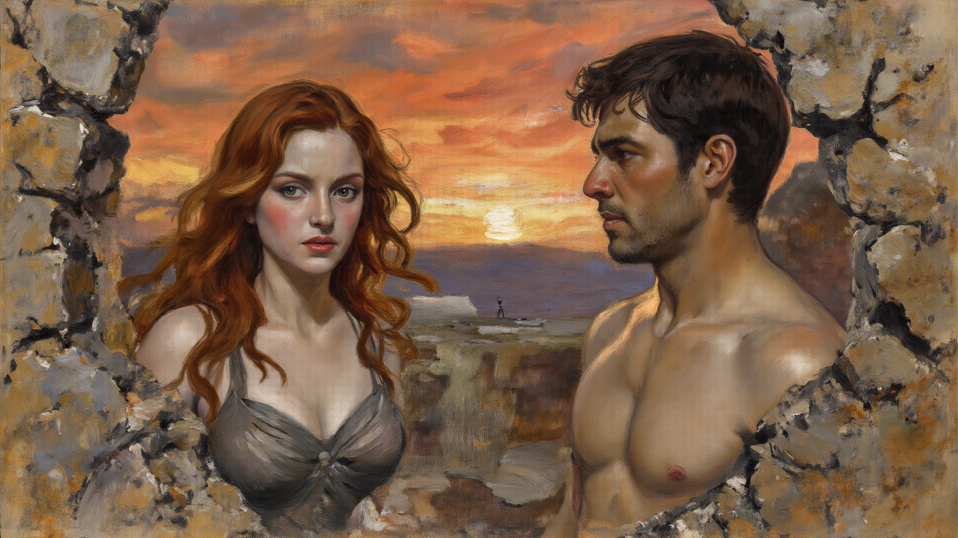 (A blond old man is fucking a red head man missionary style naked in the beach)
a boy red hair, sexy boy (naked), fucking a blond old man missionay style in the beach night,looking at each other, sexy pose,smiling, a very handsome man, a man, sexy guy, gay , naked, older, ,brown_hair, image far from here, night_sky, sun, sky, long_sleeves, perfect hands, perfects fingers, cityscape, detailed mouth, jaeggernawt, The image is a masterful composition of color, shape, and form, creating a sense of harmony and balance ultrdetailed, intincate detailed image, realistic, combine vivid color and soft colors to generate realisim sense, combine lights and shadows to generate deep sense,penis,art by sargent