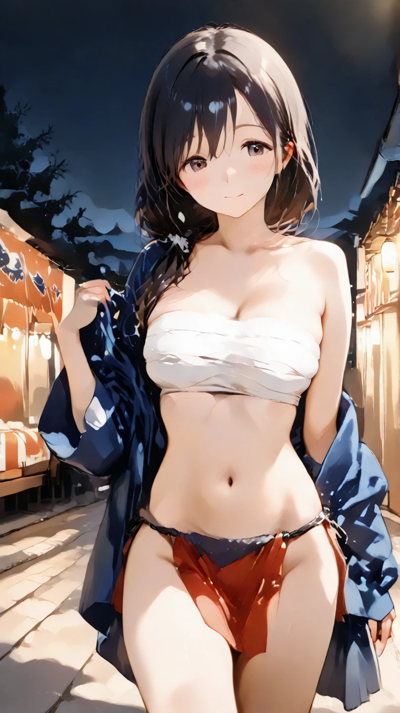 (((masterpiece))),(((High resolution)))、(((8k)))、(((Perfect Face)))、(((The Beauty of Japan)))、20-year-old、(((Beautiful Face))), (((Small swimsuit))), Big , Embarrassed look, Looking into the camera, (Thighs)、Top quality eyes, Detailed Texture, Looking into the camera, Are standing,