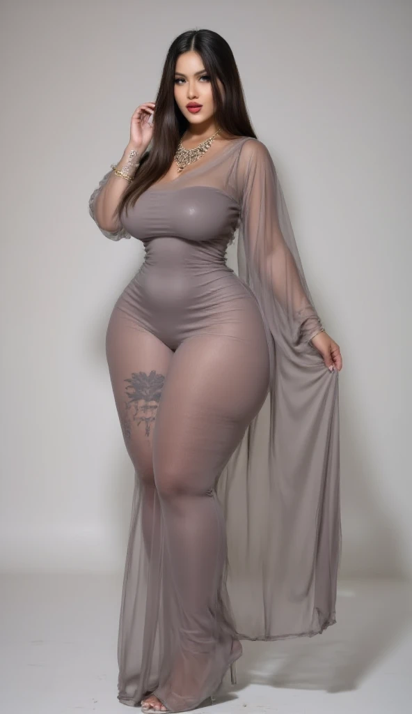 56 Years Old, Hijab Beautiful european Mature woman, female Manager, Wearing wet Tight Gamis, Droopiest Gigantic Saggy Mature : 26.9, curvy body, proporsional mature body, full body, seductive pose, Very Dark Light,NightTime, at bedroom