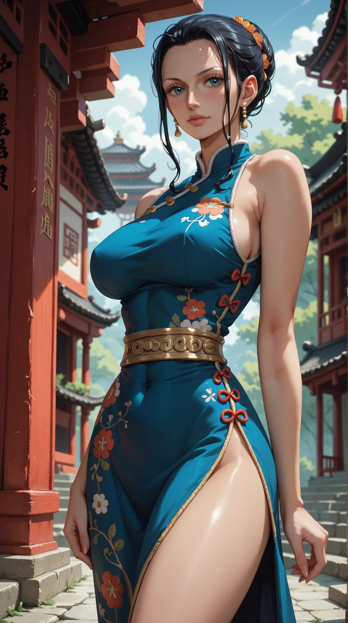 nighttime,full body,KOF:Mai Shiranui ,(((Wearing vibrant rainbow color scheme art, Suzhou embroidery technology; knitted sweater hole dress))),The mirror, Masterpiece,best quality,official art,extremely detailed 3DCG unity 8k, ( ##tattoo ##,tattoo, ~+ tattoo),(Perfect female curves, huge breast),(A seductive gaze), Facing the camera, Pink lips,Delicate fingers and hands,magic hour, Rembrandt lighting, front lighting and fill lighting, hard shadow, Arnold render,