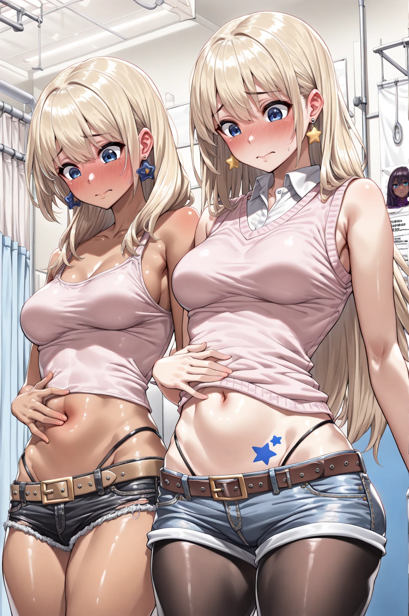multiple views, pencil sketch, (sketch:1.25), (little girl,small breasts,), ((no shoes)), shy, best quality, graphite \\(medium\\), ske, gradient, rainbow, note, Line draft, highres, absurdres, (ultra-detailed:1.1), (illustration:1.1), (infographic:1.2), pajamas, (all clothes configuration:1.15), (solo), perfectly drawn hands, standing, cohesive background, paper, action, (character design:1.1), beltbra, corin, 1girl,
