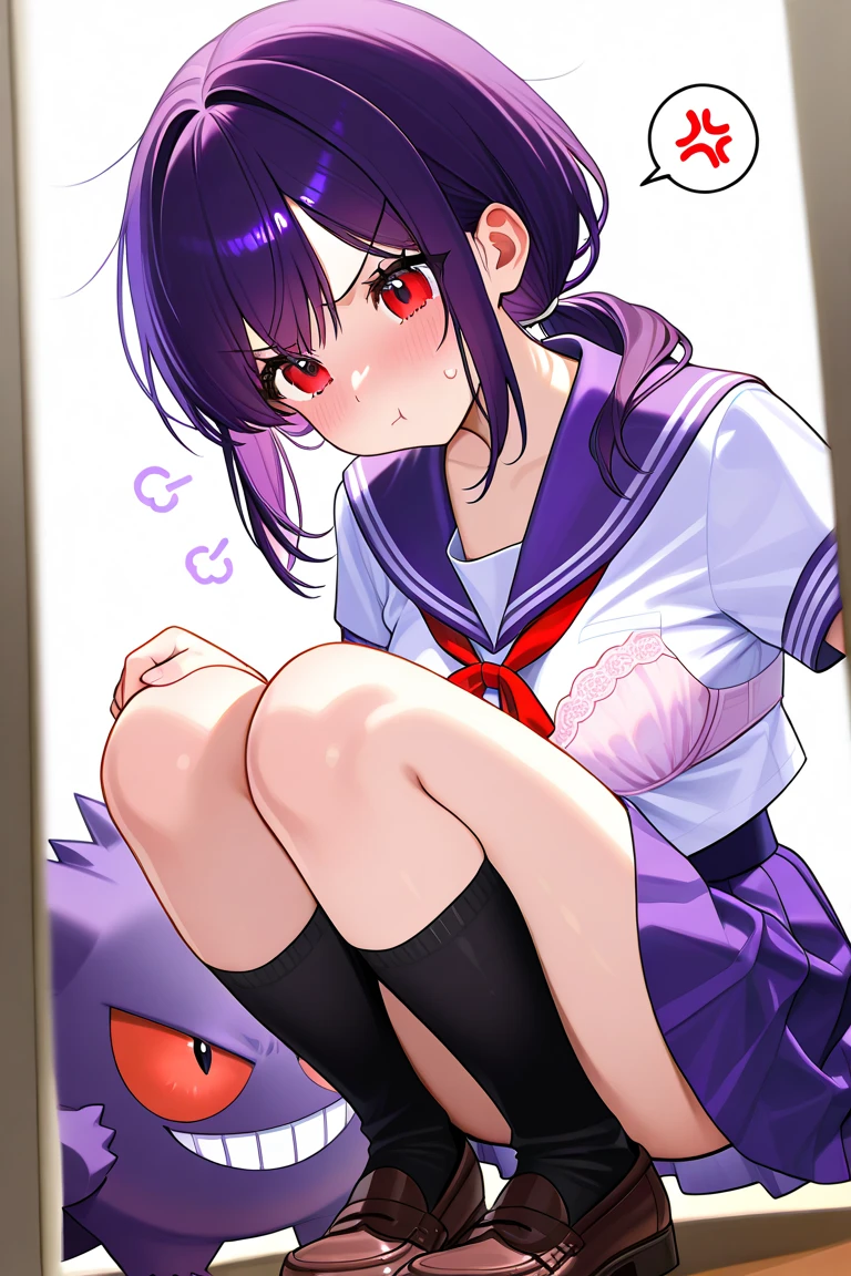 masterpiece, best quality, expressive eyes, perfect face, a toddler get transformed into a cuntboy, solo, surpriced, blushed, black hair, long hair, red baseball cap, brown eyes, full body, bare foot, naked, in a school, pussy, shining magic wand, glitter.