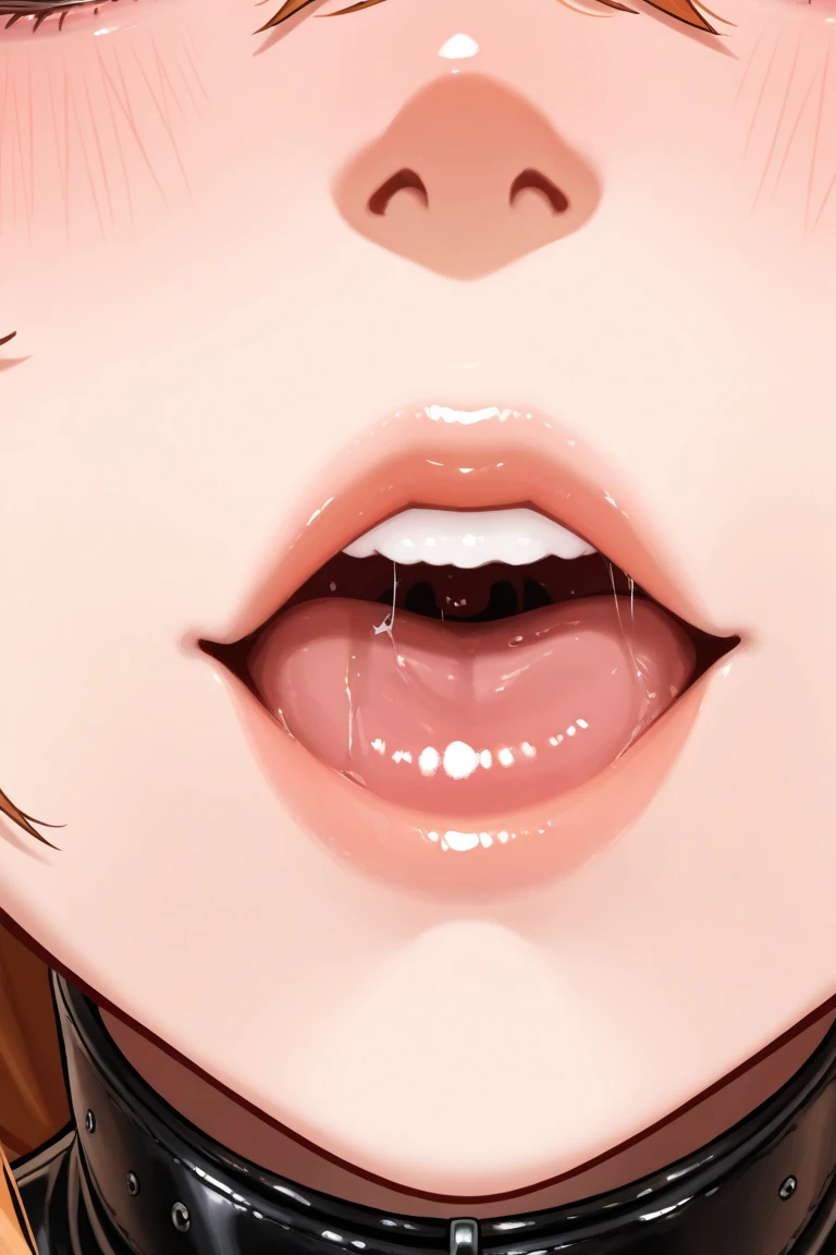 [1girl, daiwa scarlet \(umamusume\), umamusume], beautiful detailed eyes, red eyes, (tareme), (half-closed eyes), (opened big mouth, licking, Sticky tongue), nsfw, (close-up mouth), Highest quality, Super detailed, masterpiece, Ultra-high resolution, 8k, Embarrassing, blush, Lovely, (Close one eye, With tears in her eyes and her mouth open), Sticky saliva