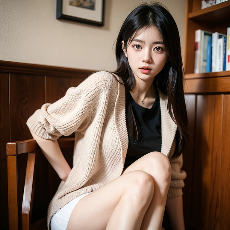 A woman sits on a wooden staircase with a suitcase, wearing thin large round glasses, With square glasses, sakimichan, with glasses, heonhwa choe, bae suzy, Cute:2, Eora, jaeyeon nam, ulzzang, Lee Ji-eun, Izzy-silver(Lee Ji - Eun), taken in 2 0 2 0, pumpkin