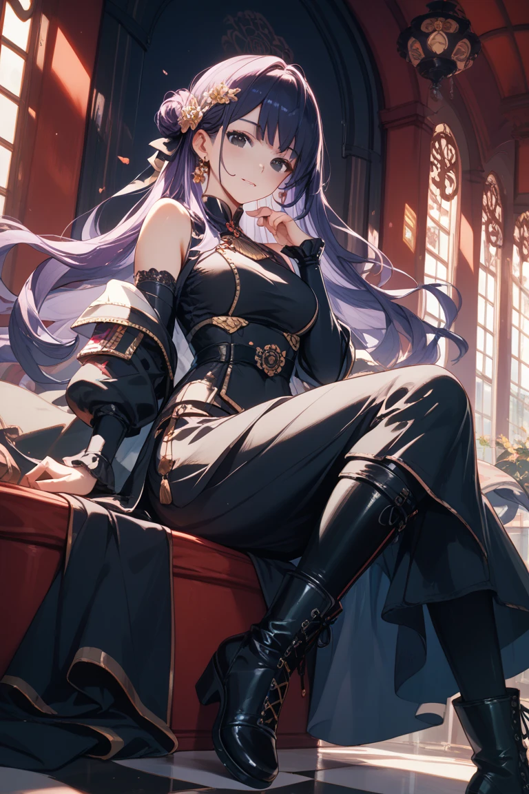 Genshin Walnut sat back in a chair in the classroom
