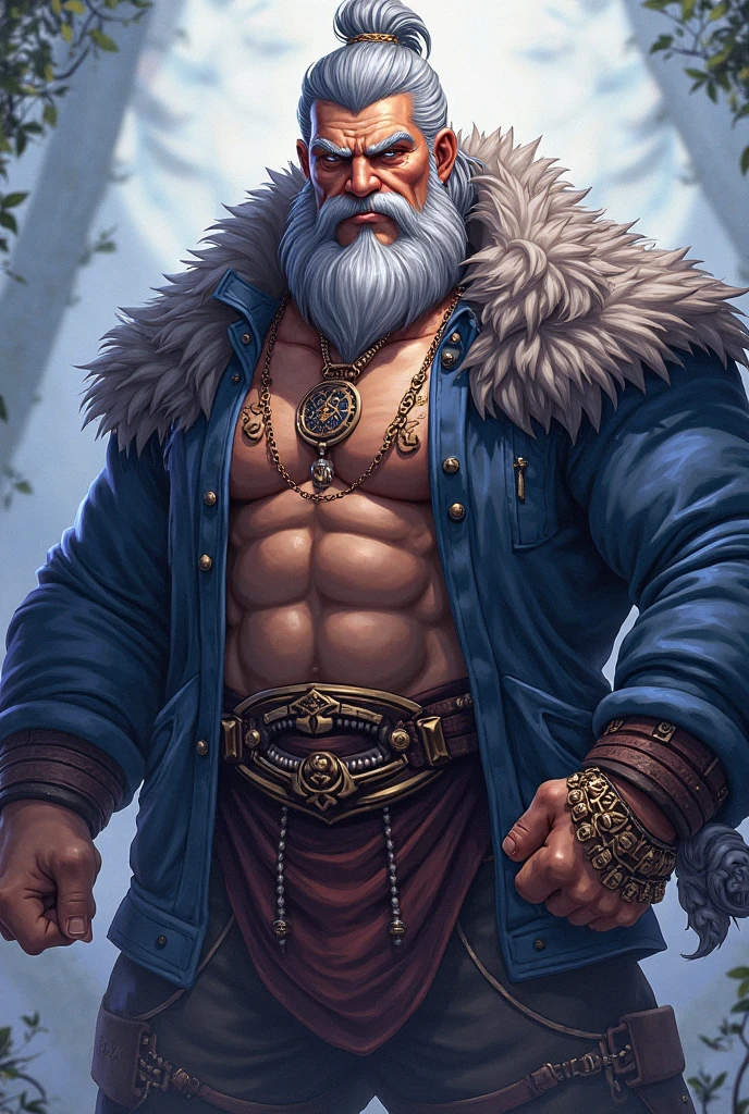 best qualityer, Guanyu, Male focus, (66-year-old Chinese grandfather: 1.5), (Chubby: 2), (: 1.5), (Anger: 1.5), (Blush: 1.5), (heavy breath: 1.5), (Big eyes: 1.5), (white body fur: 1.5) (White long hair: 1.5), (long and thick white beard: 1.5), (wrinkly skin: 1.5), (tattoo: 1.5), High, Chinese armor, Triglycerides, Chubby, plump, Big
, Hairpins, Outdoors, tigre, Twilight, Red sky, temples, winter, , snowstorm in background, Pine forest,