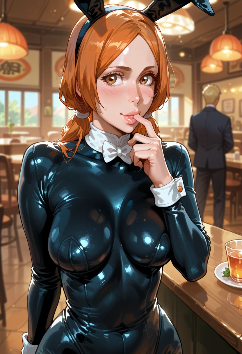 (score_9,score_8_up,score_7_up,score_6_up,score_5_up,score_4_up, source_anime:1.3), (anime: realistic :0.4), bangs, (mature, Androssi, yellow eyes, short hair, mesmerizing eyes, beautiful face, stockings, latex:1.2), (see-through:1.1), cigarettes on table, displaying her breasts in public, inside mcdonalds, restaurant, (cum, fucked on the table by customer, missionary sex, vagina, gangbang, handjob, fellatio:1.3), (head tilt:1.1), choker, psycho look, arrogant look, bored look, large breasts, nipples, spotlight, faceless crowd, perfect lighting, pov, detailed background, <lora:add-detail-xl:1.5>, <lora:xl_more_art-full_v1:1.2>, <lora:androssi_v10:1> <lora:aesthetic_anime_v1s:1>